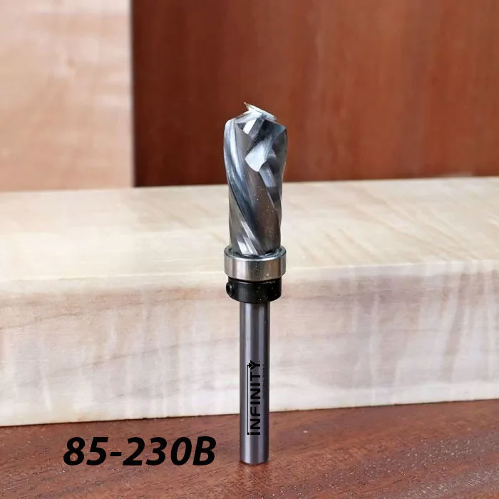 Infinity Tools 1/4" Shank Solid Carbide Compression Pattern Cutting Router Bit