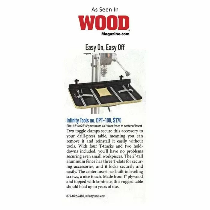 Infinity Tools Drill Press Table Packages