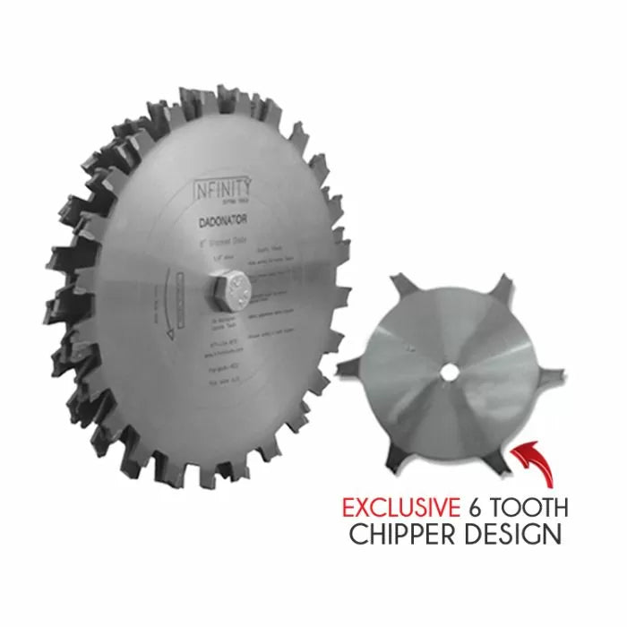 Infinity Tools Dadonator, 8" Stacked Dado Saw Blade Set